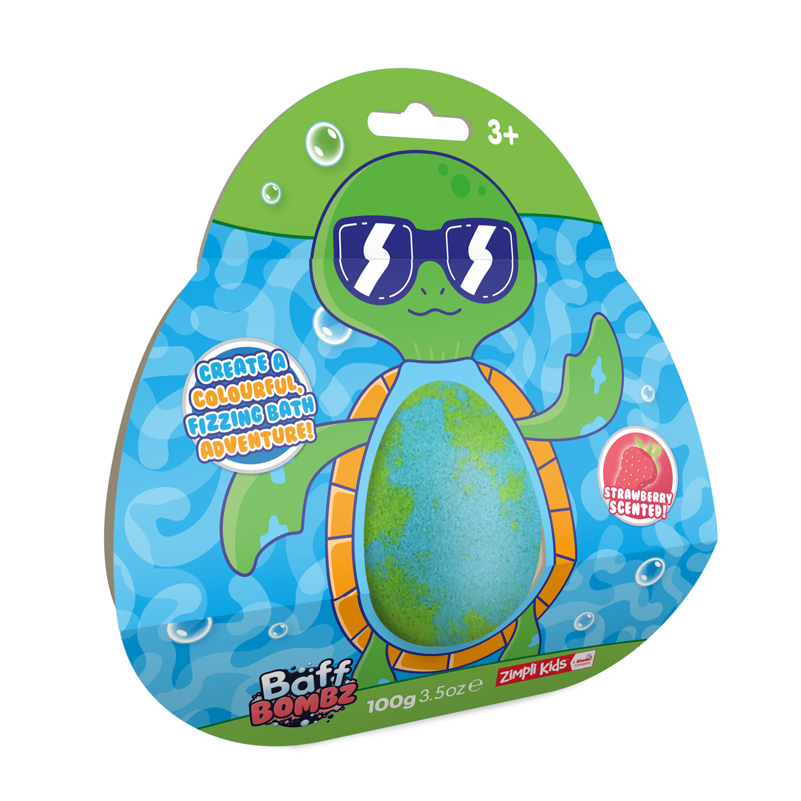 114185-Zimpli-Kids-Badbomb-med-Jordgubbsdoft-Skoldpadda